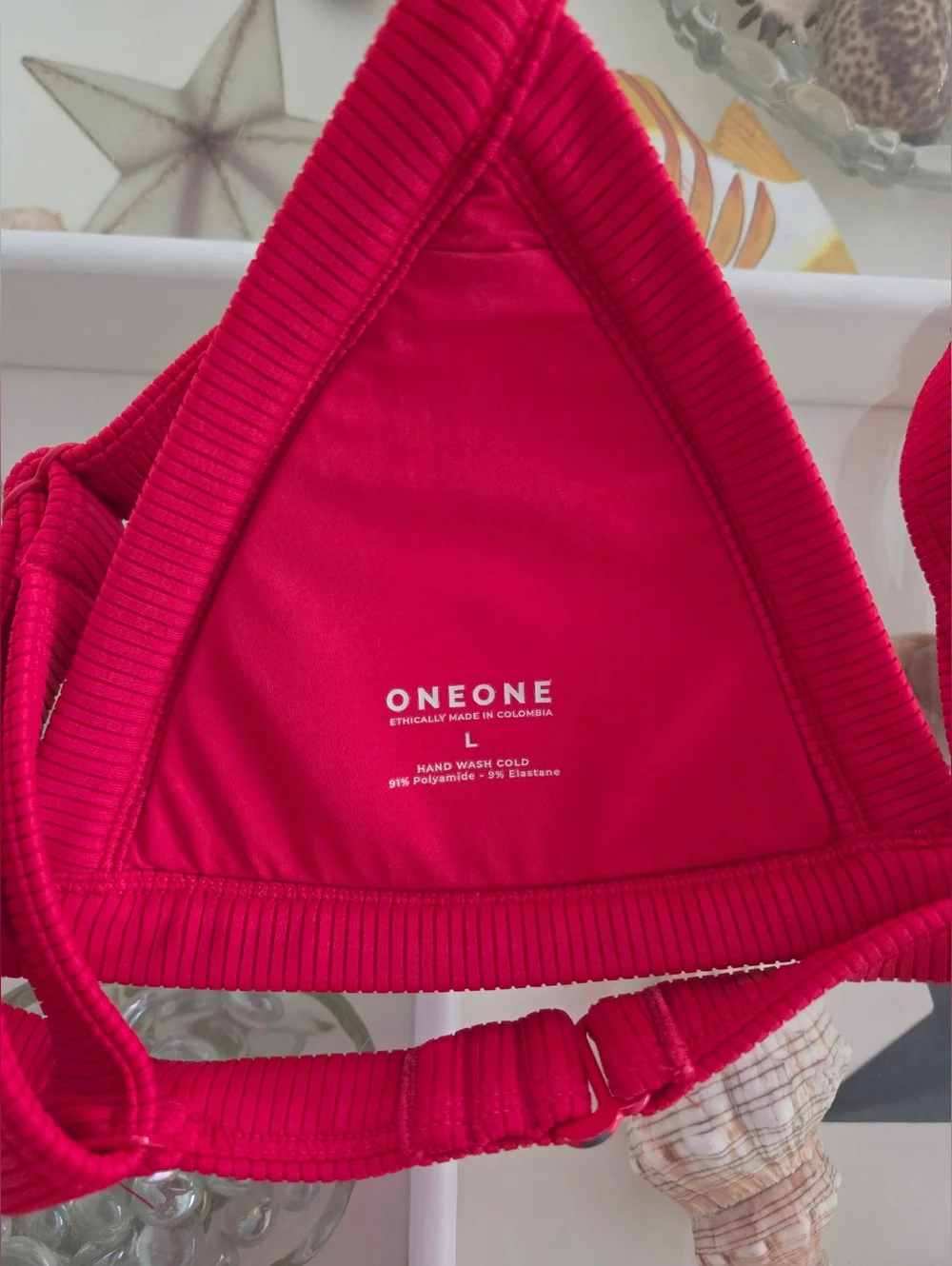 Oneone Bold Red Bikini Set  ***Please Note***              (M Bottoms) (Lg Top) - Picture 11 of 11